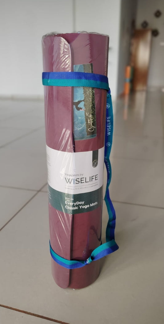 Wise life 8 mm Yoga Mat + Tightening Strap